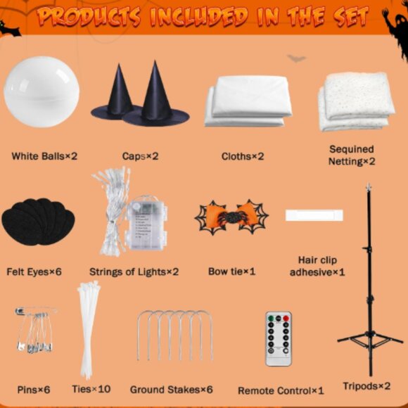 Halloween Decorations Outdoor,Halloween Party Decoration Indoor,Sp 2Packs - Picture 6 of 6